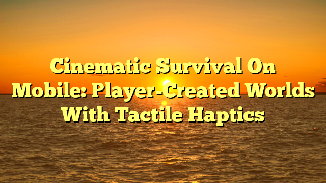 Cinematic Survival On Mobile: Player-Created Worlds With Tactile Haptics