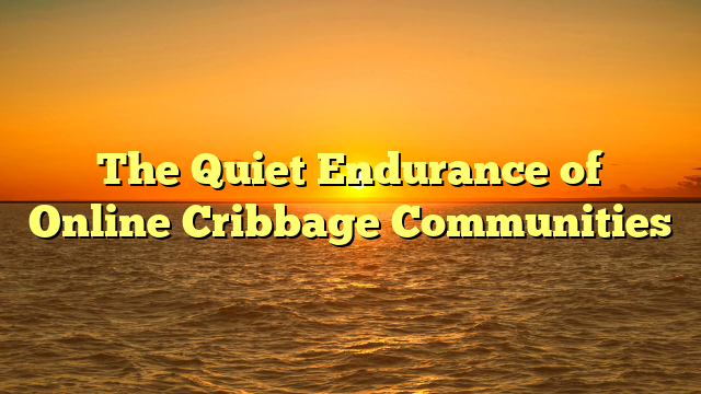 The Quiet Endurance of Online Cribbage Communities